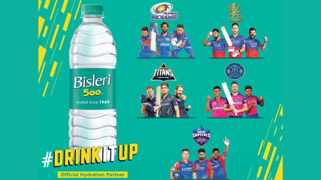 IPL 2024 Bisleri International announces partnership Delhi Capitals Gujarat Titans Mumbai Indians Rajasthan Royals and Royal Challengers Bengaluru