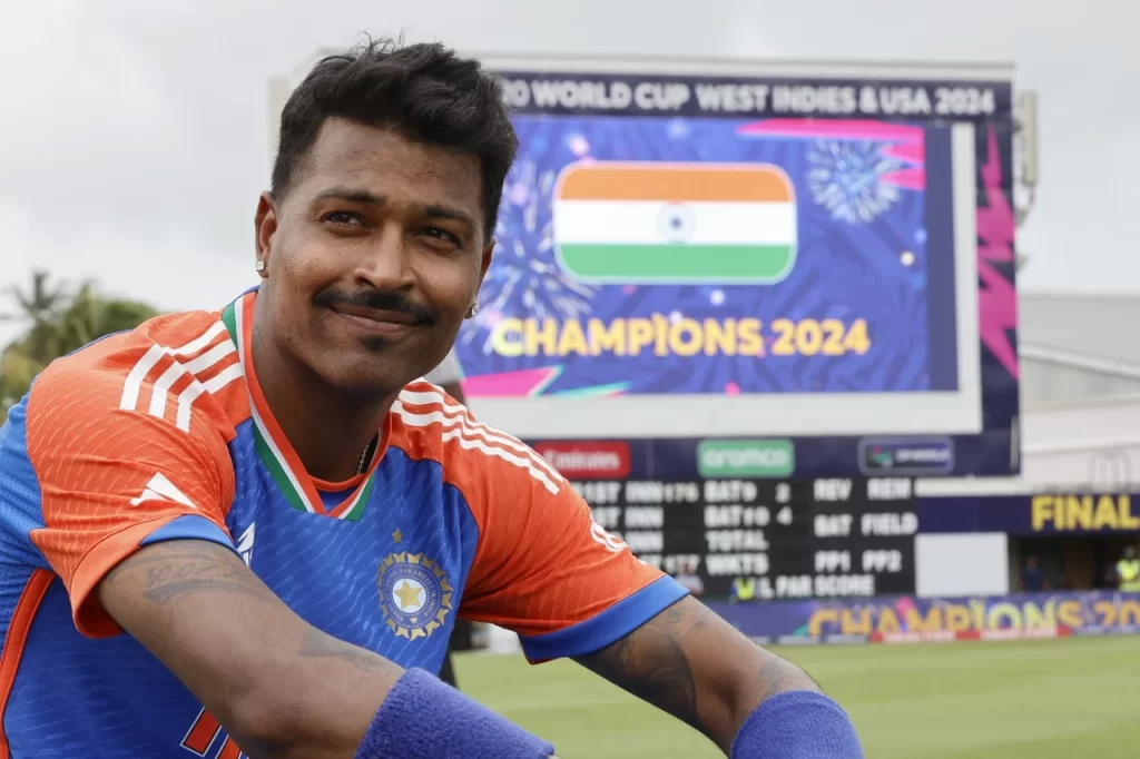 T20 World Cup final heroics propel Hardik Pandya to top spot in all-rounder rankings